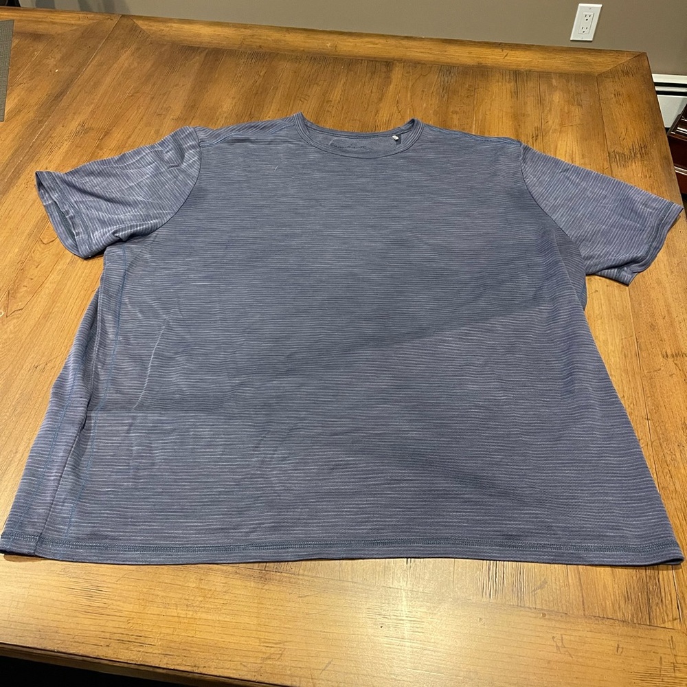 Blue Ribbed Top
